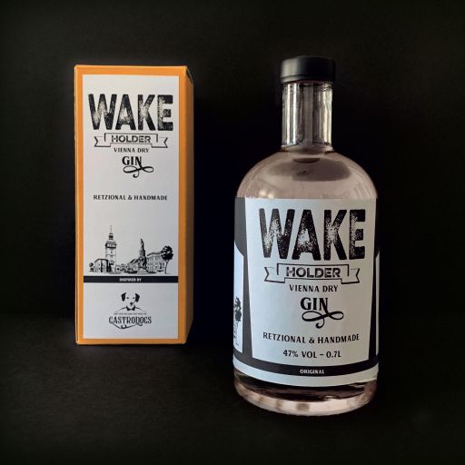 Wakeholder Vienna Dry Gin Flasche & Verpackung